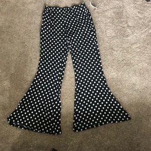 Flowy poka dot pants